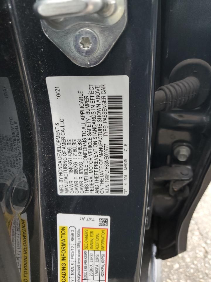 2022 Honda Civic Sport Touring