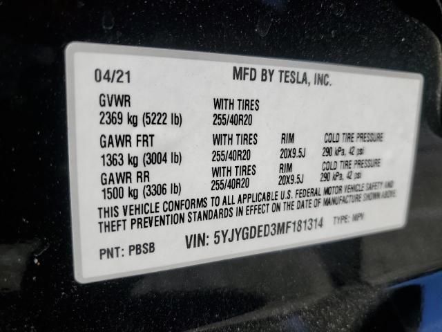 2021 Tesla Model Y