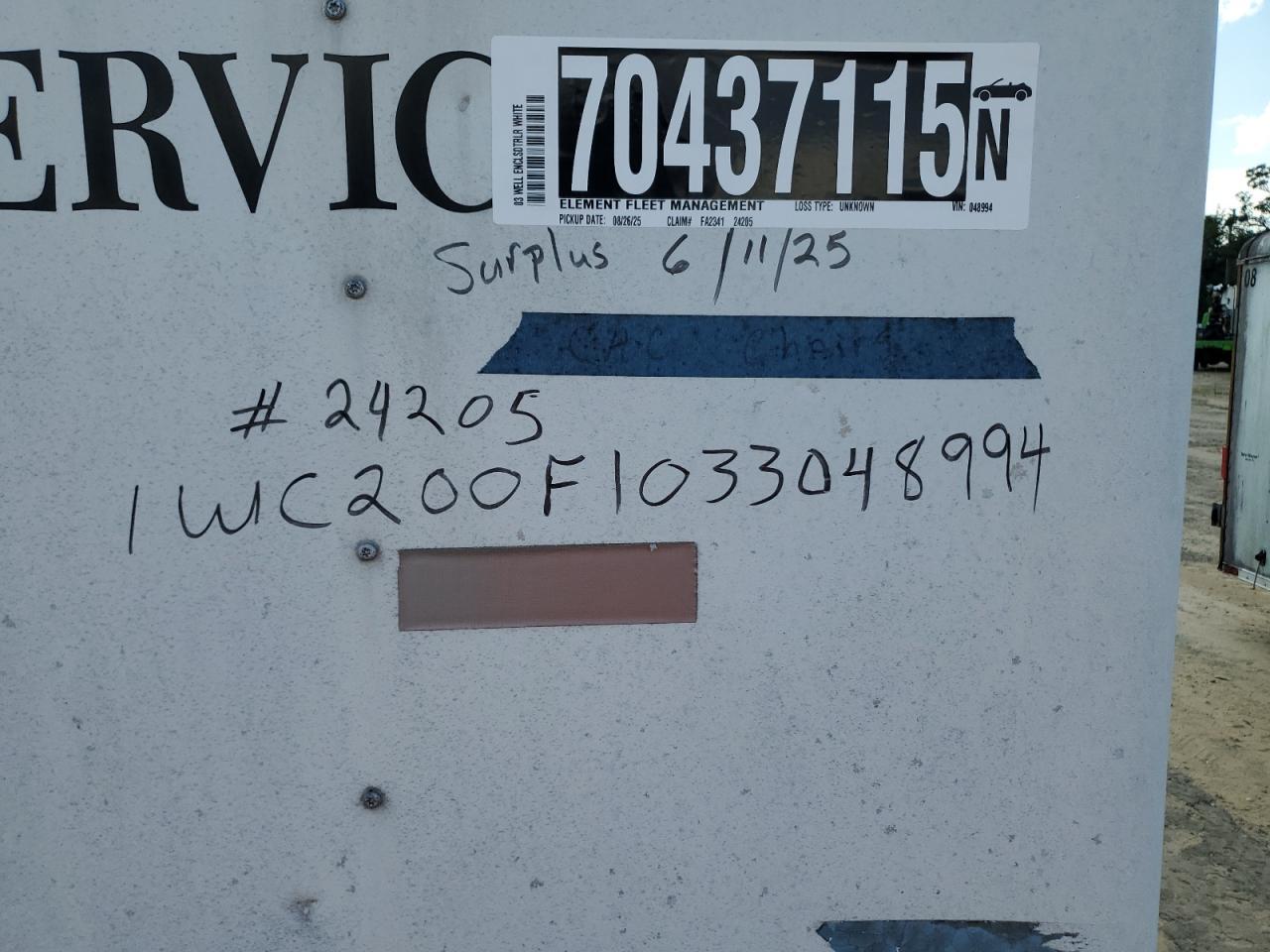 2003 Wells Cargo Enclosed Cargo Trailer