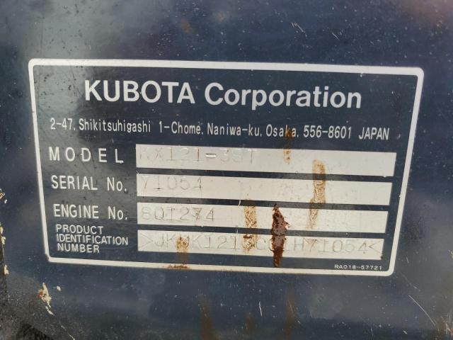 2010 Kubota KX121-3 Mini Excavator