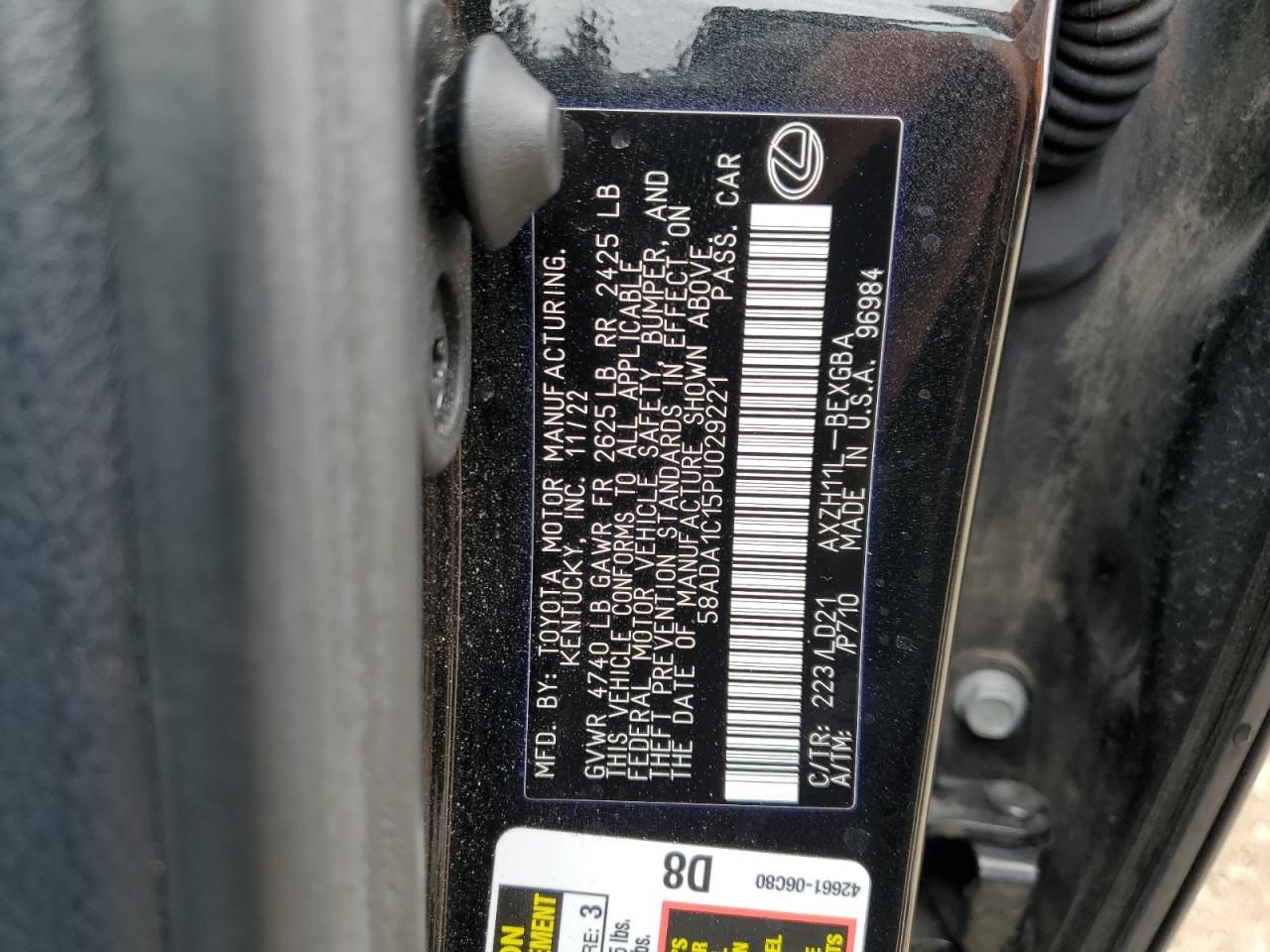 2023 Lexus Es 300h Base