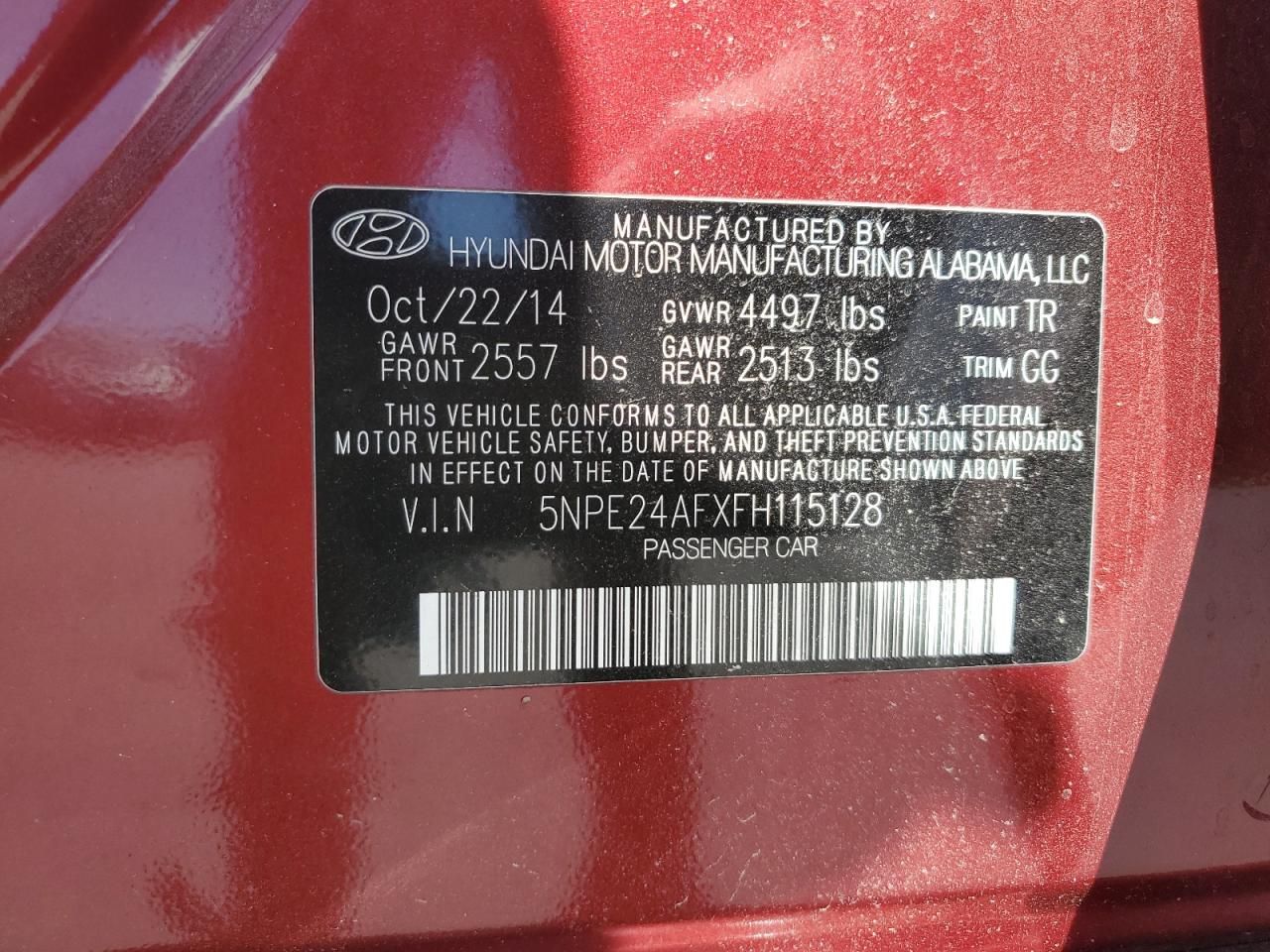 2015 Hyundai Sonata se