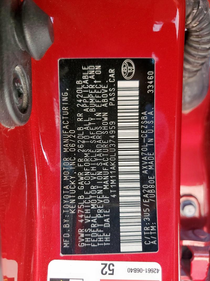 2020 Toyota Camry se