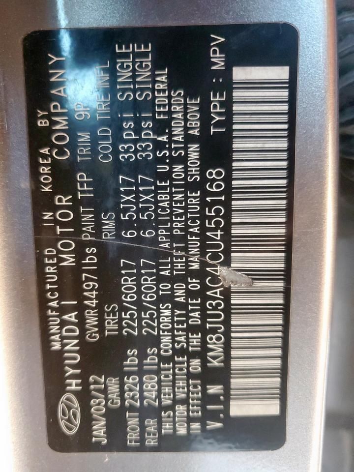 2012 Hyundai Tucson gls