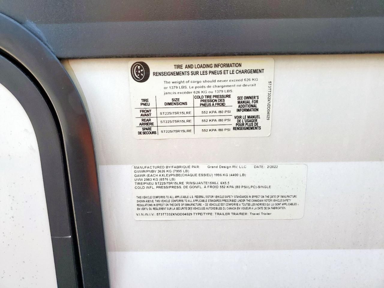 2022 Grand Transcend 265BH