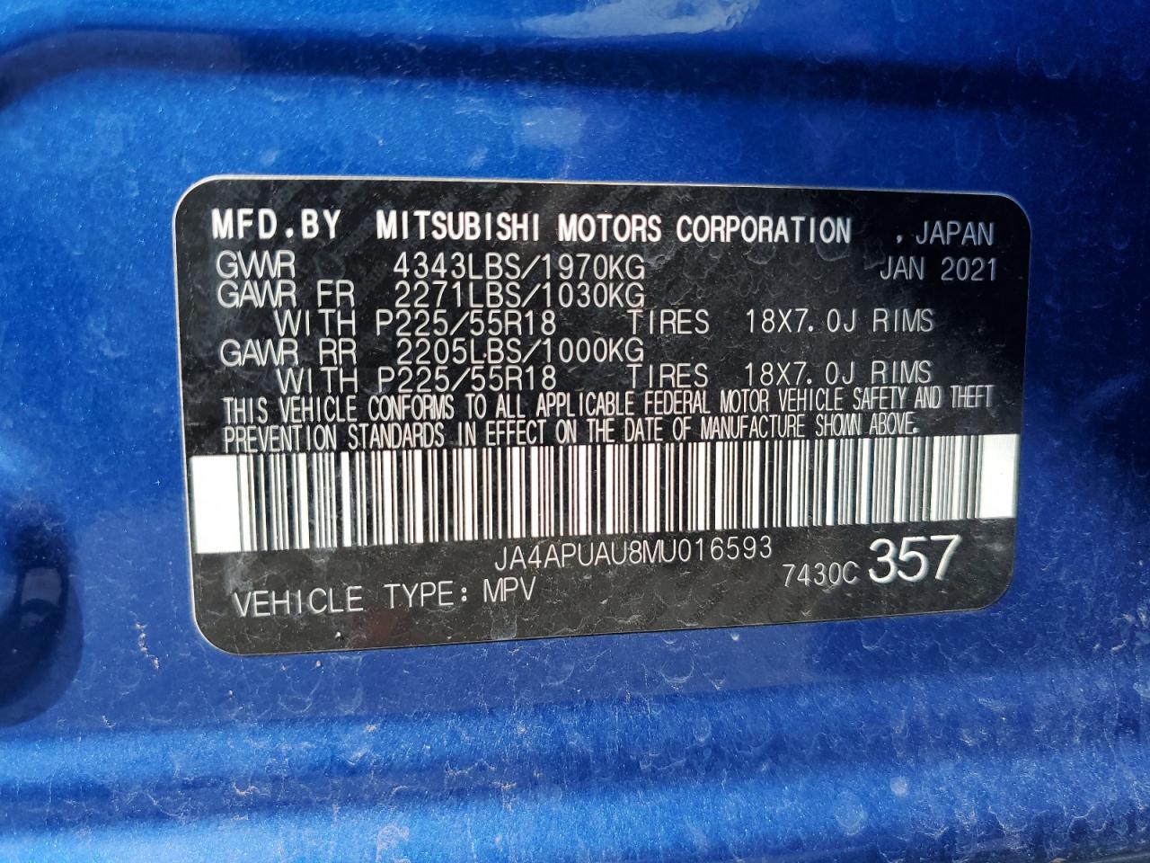 2021 Mitsubishi Outlander Sport es
