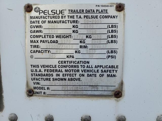 2005 Featherlite Mfg Inc 2005 Pelsue 2011sbc-001 Fiber Optic Splicing Trail