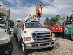 Salvage trucks for sale at West Warren, MA auction: 2012 Ford F750 Super Duty Crane Truck