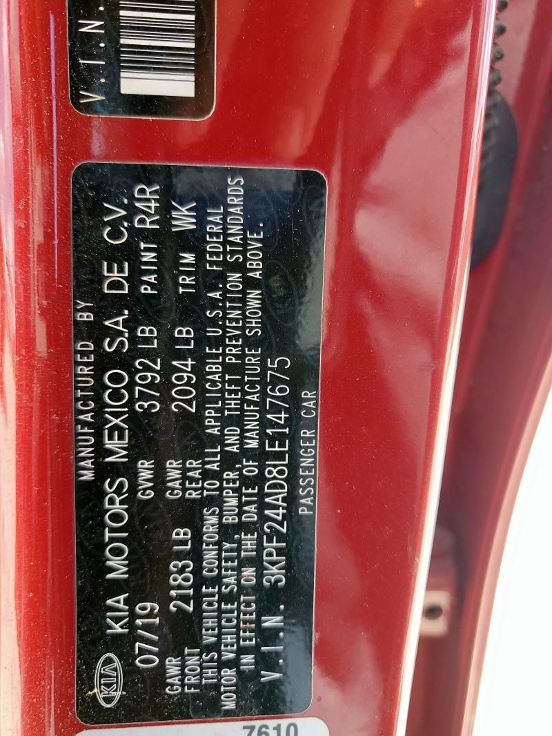 2020 KIA Forte FE