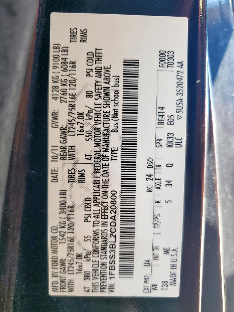 2012 Ford 2011 Ford Econoline Cargo E-25