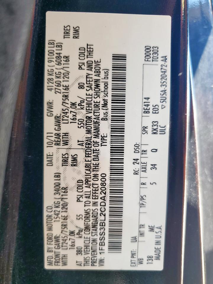 2012 Ford 2011 Ford Econoline Cargo E-25