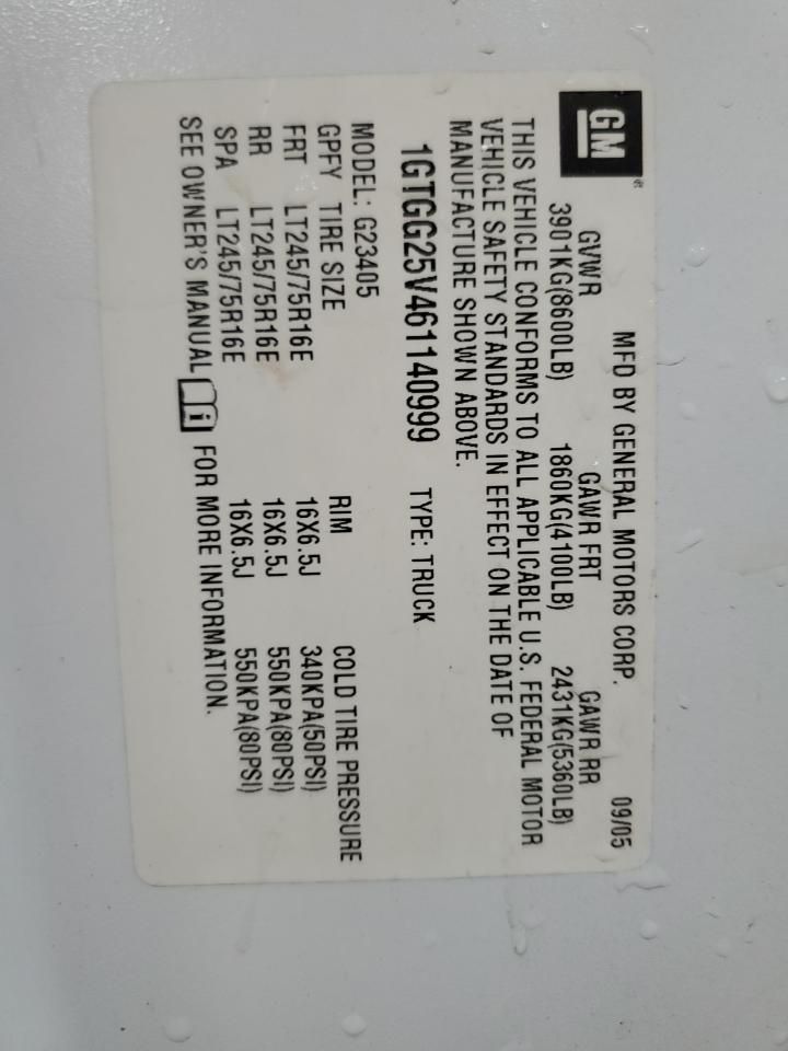 2006 GMC Savana G2500