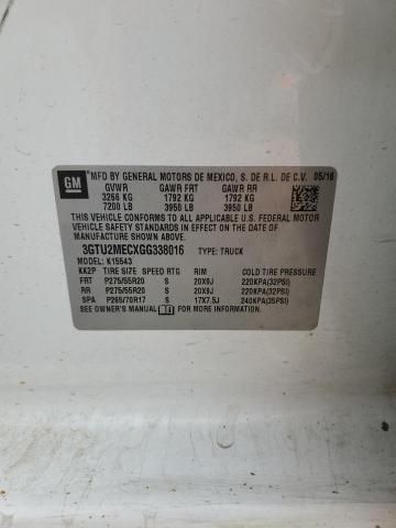 2016 GMC Sierra K1500 SLE