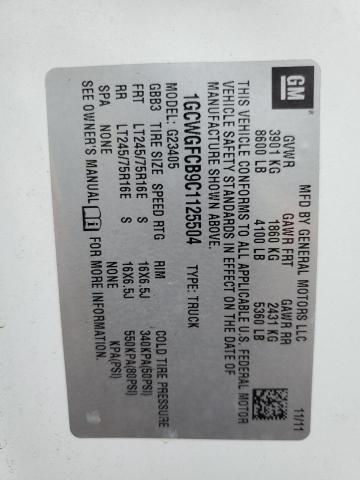 2012 Chevrolet Express G2500