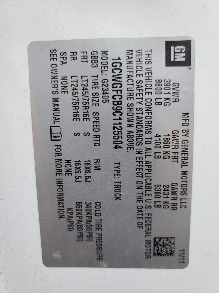 2012 Chevrolet Express G2500