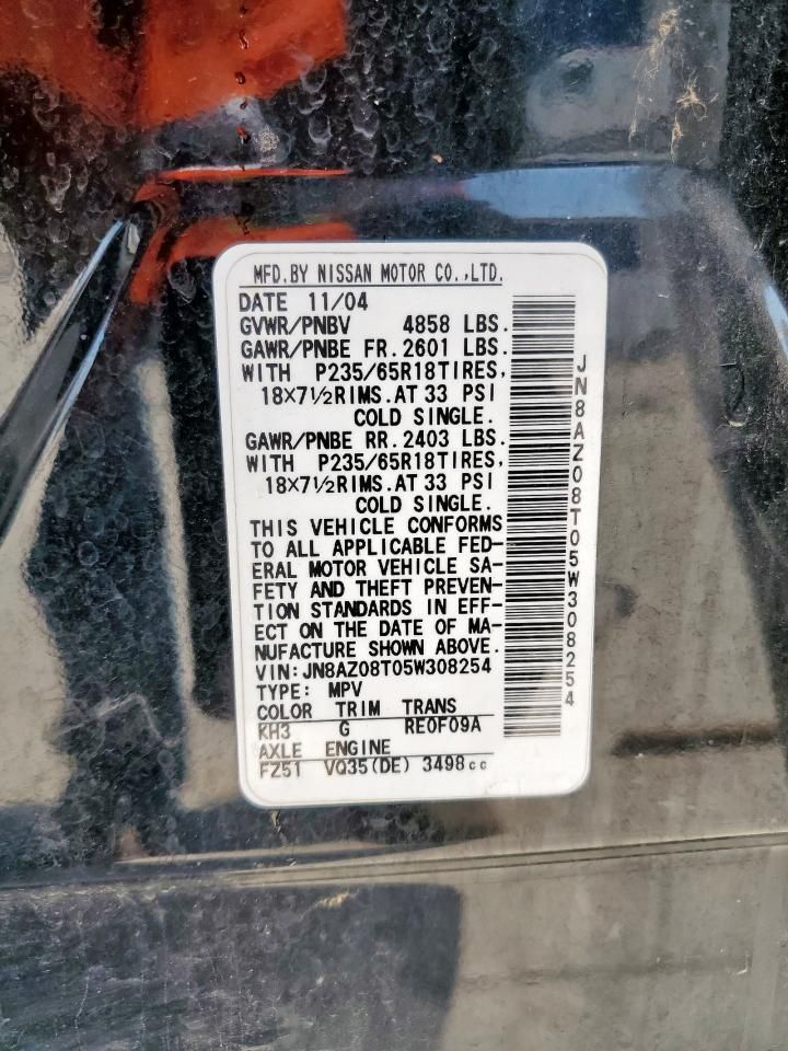 2005 Nissan Murano sl