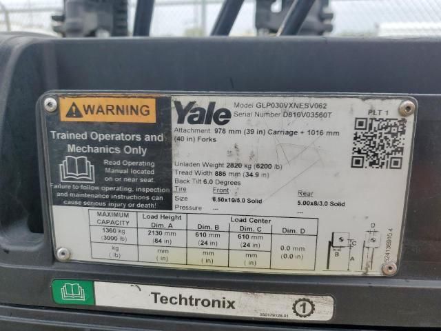 2019 Yale GLP030VXNESV062 Forklift