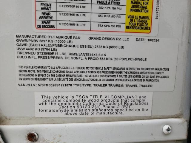 2025 Grand Desi Momentum RV OR Camper TOY Hauler RV