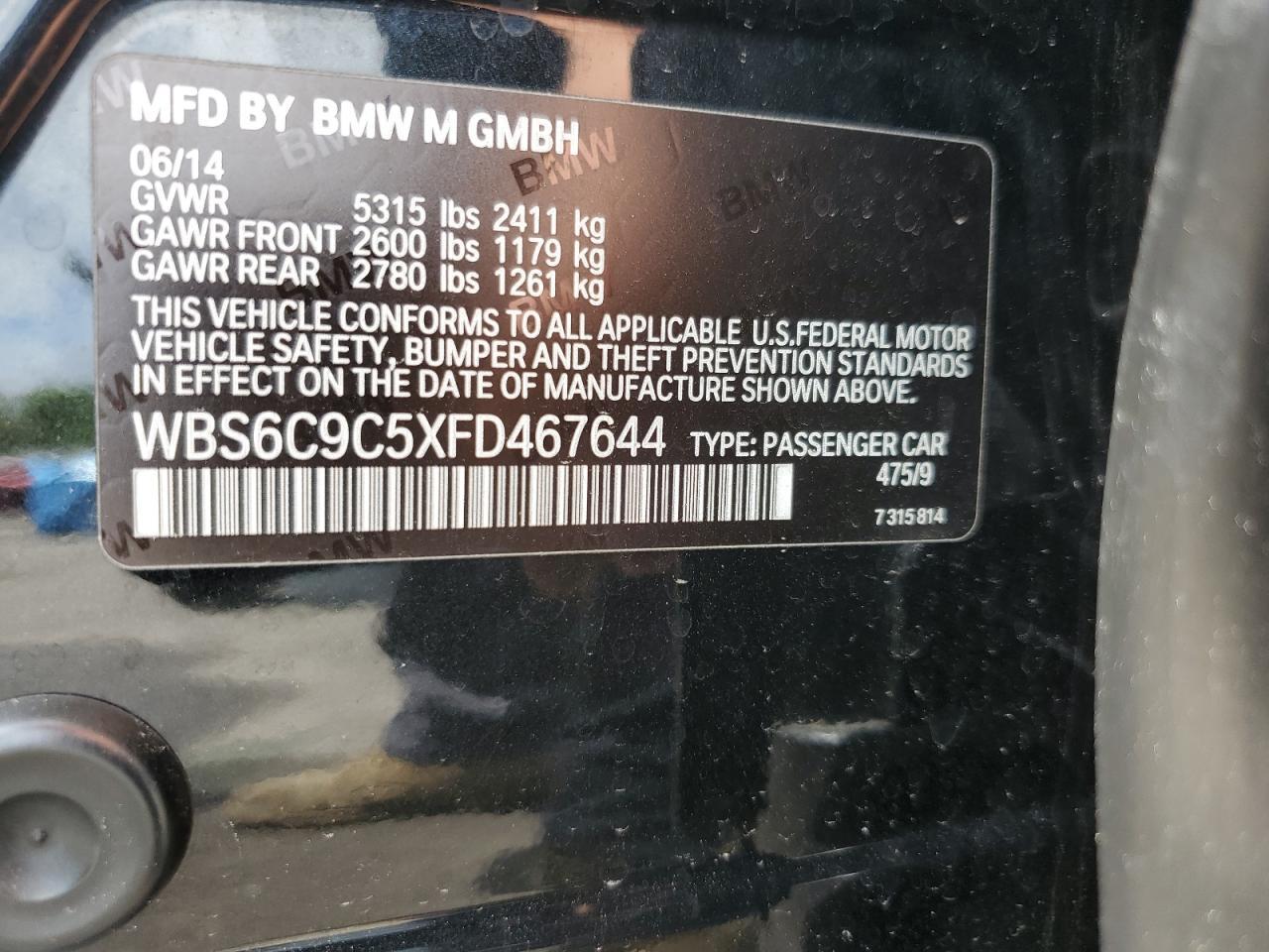 2015 BMW M6 Gran Coupe