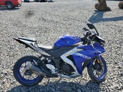 Salvage motorcycles for sale at Duryea, PA auction: 2017 Yamaha YZFR3