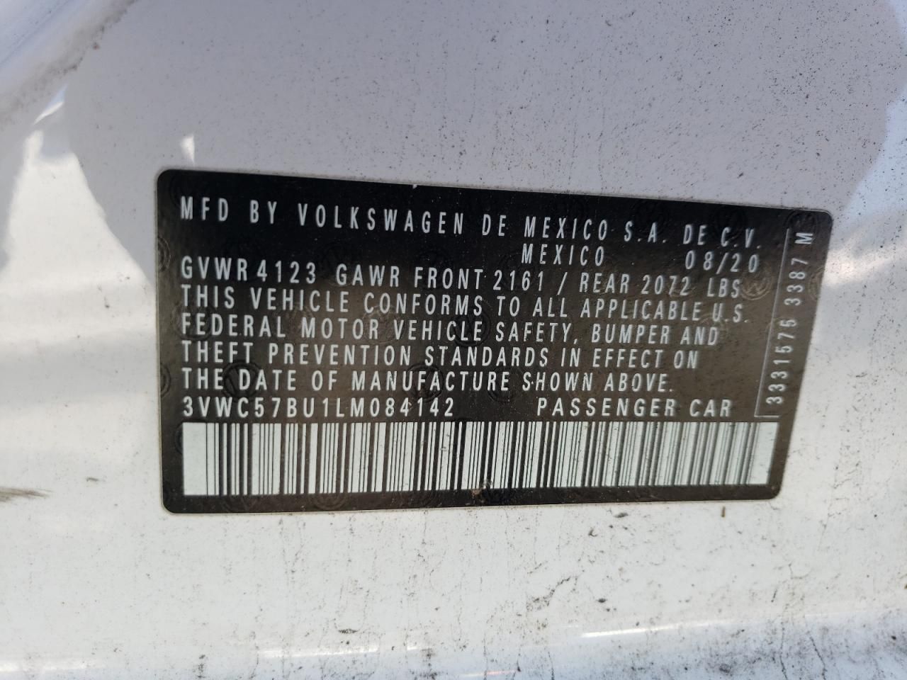 2020 Volkswagen Jetta s