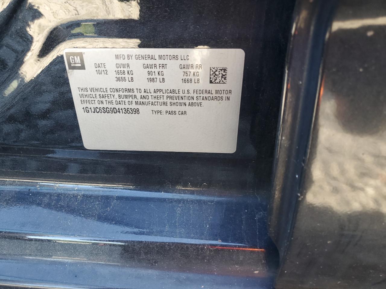 2013 Chevrolet Sonic lt