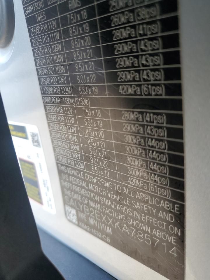 2019 Land Rover Range Rover Velar s