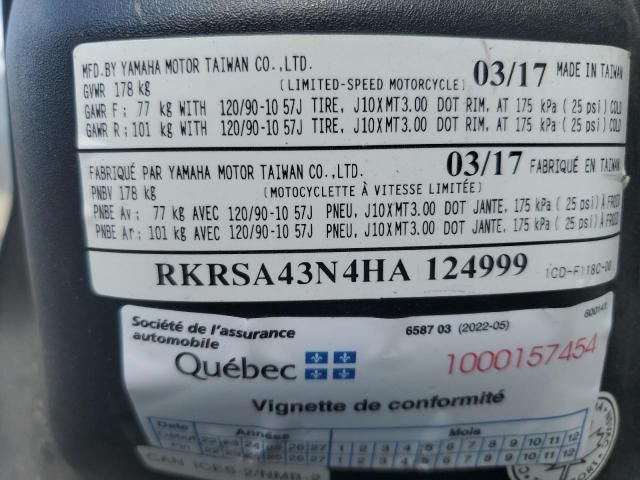 2017 Yamaha YW50 F