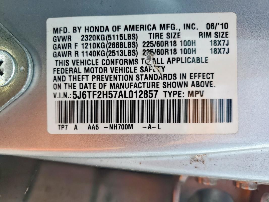 2010 Honda Accord Crosstour exl