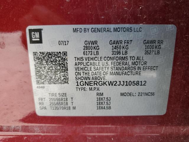 2018 Chevrolet Traverse lt