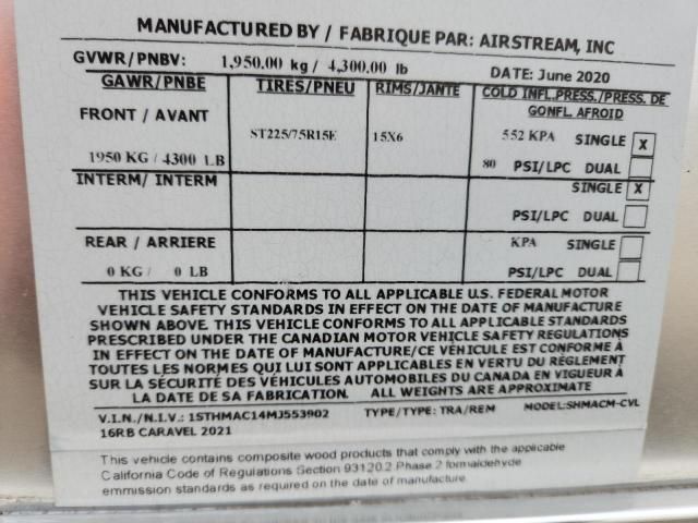 2021 Airstream Caravel