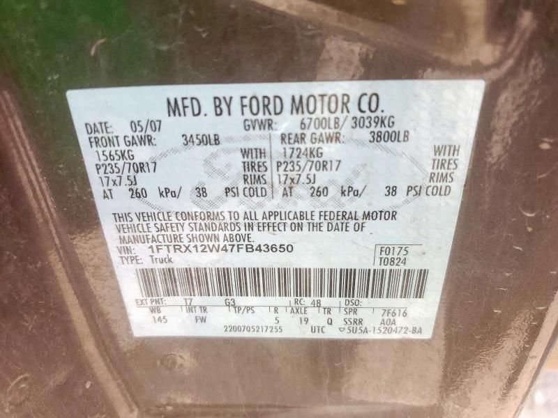 2007 Ford F150