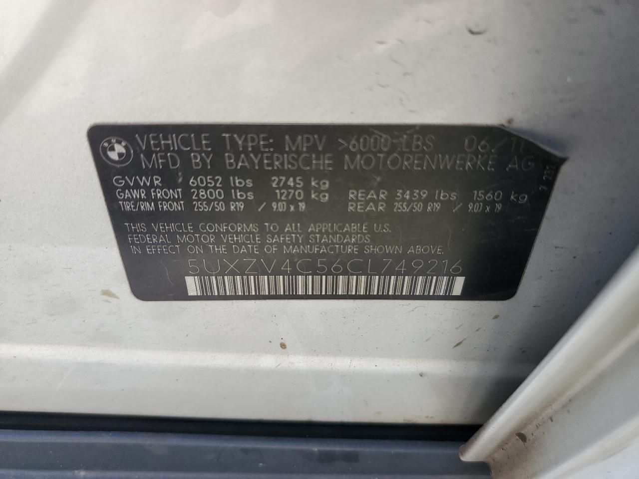 2012 BMW X5 Xdrive35i