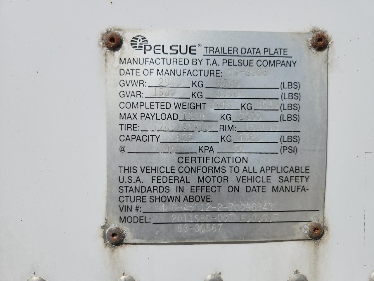 2007 Featherlite Mfg Inc 2007 Featherlite Fiber Optic Spicling Trailer