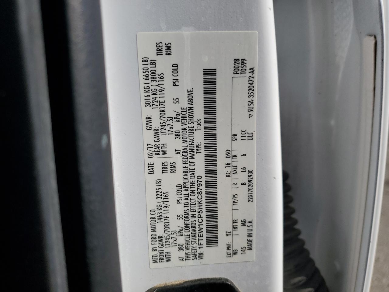 2017 Ford F150 Supercrew