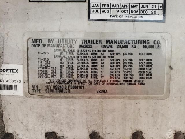 2023 Utility VS2RA Refrigerated Van Trailer