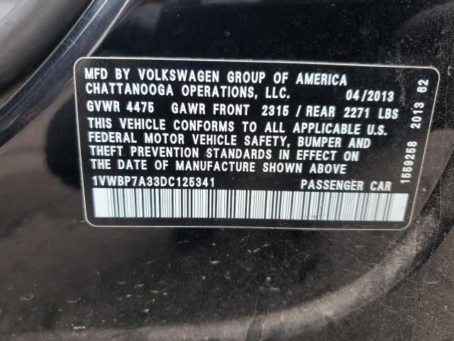 2013 Volkswagen Passat SE