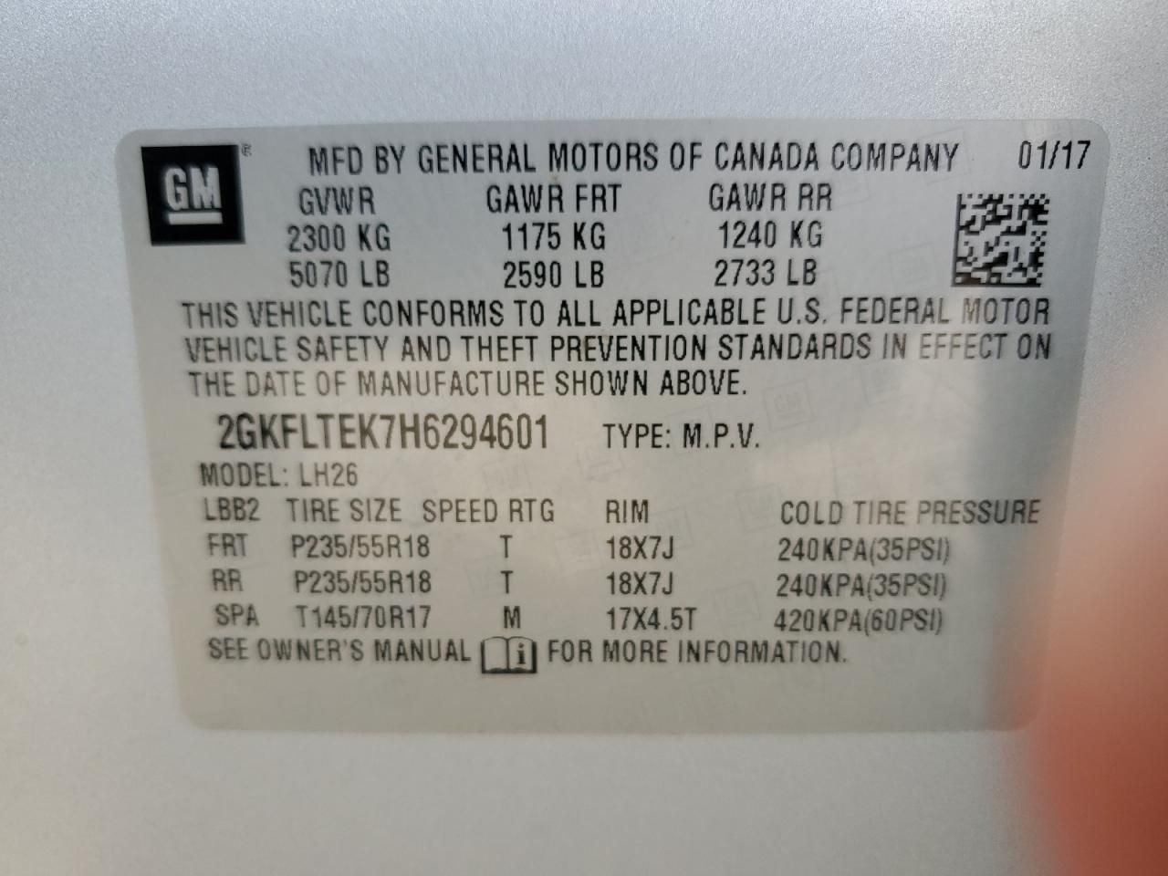 2017 GMC Terrain sle