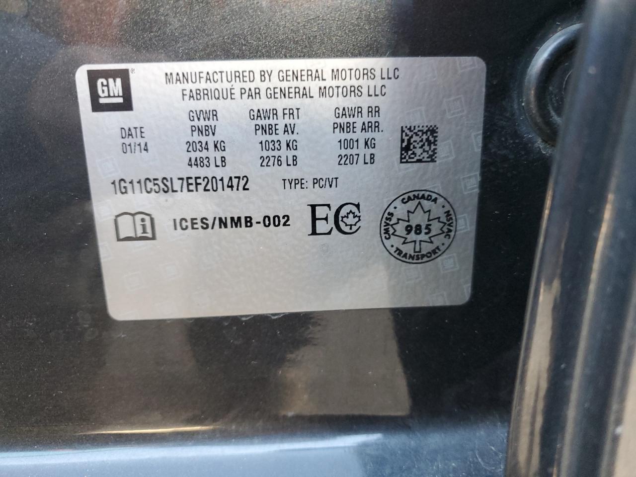 2014 Chevrolet Malibu 1LT