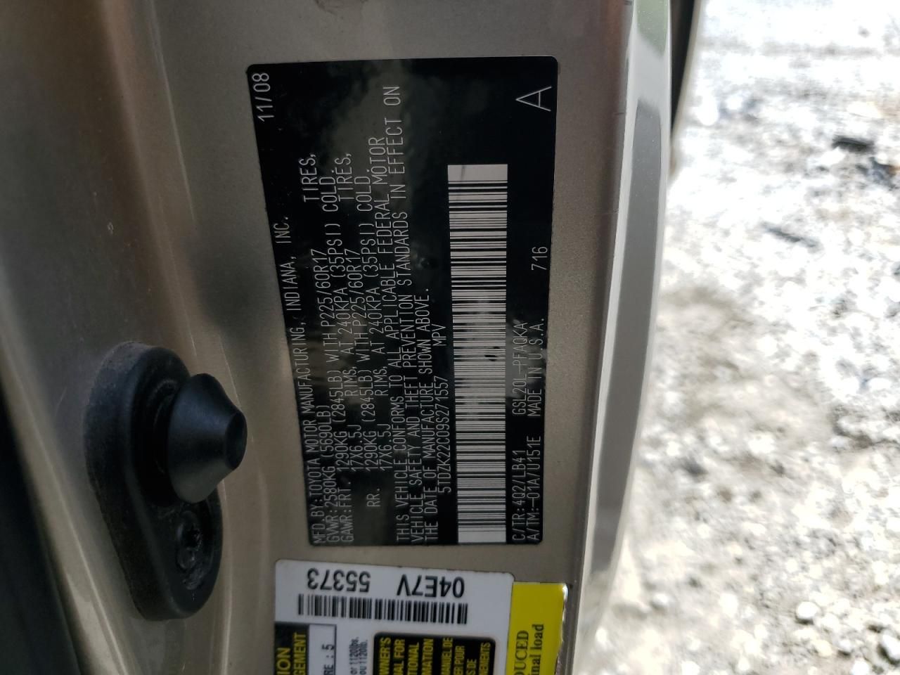 2009 Toyota Sienna xle