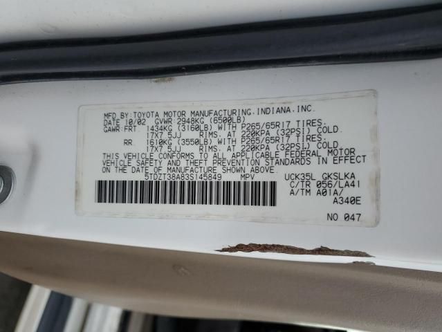 2003 Toyota Sequoia Limited