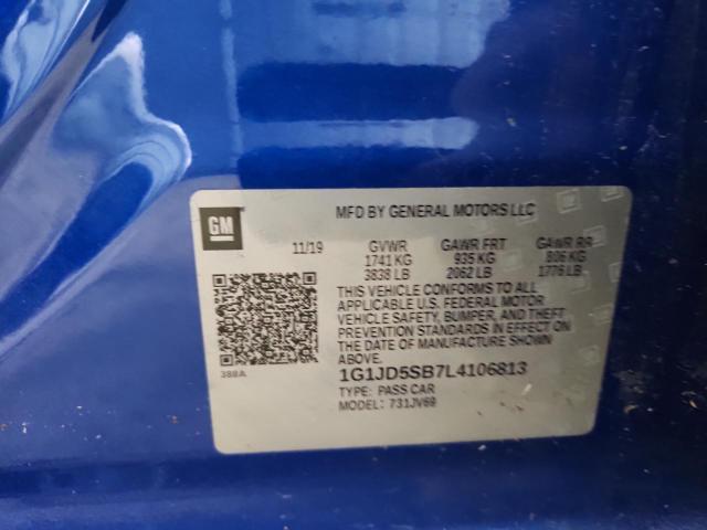 2020 Chev Rolet Sonic lt