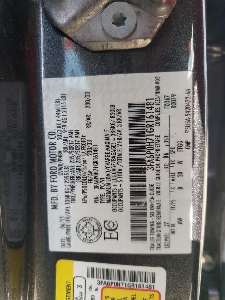 2016 Ford Fusion se