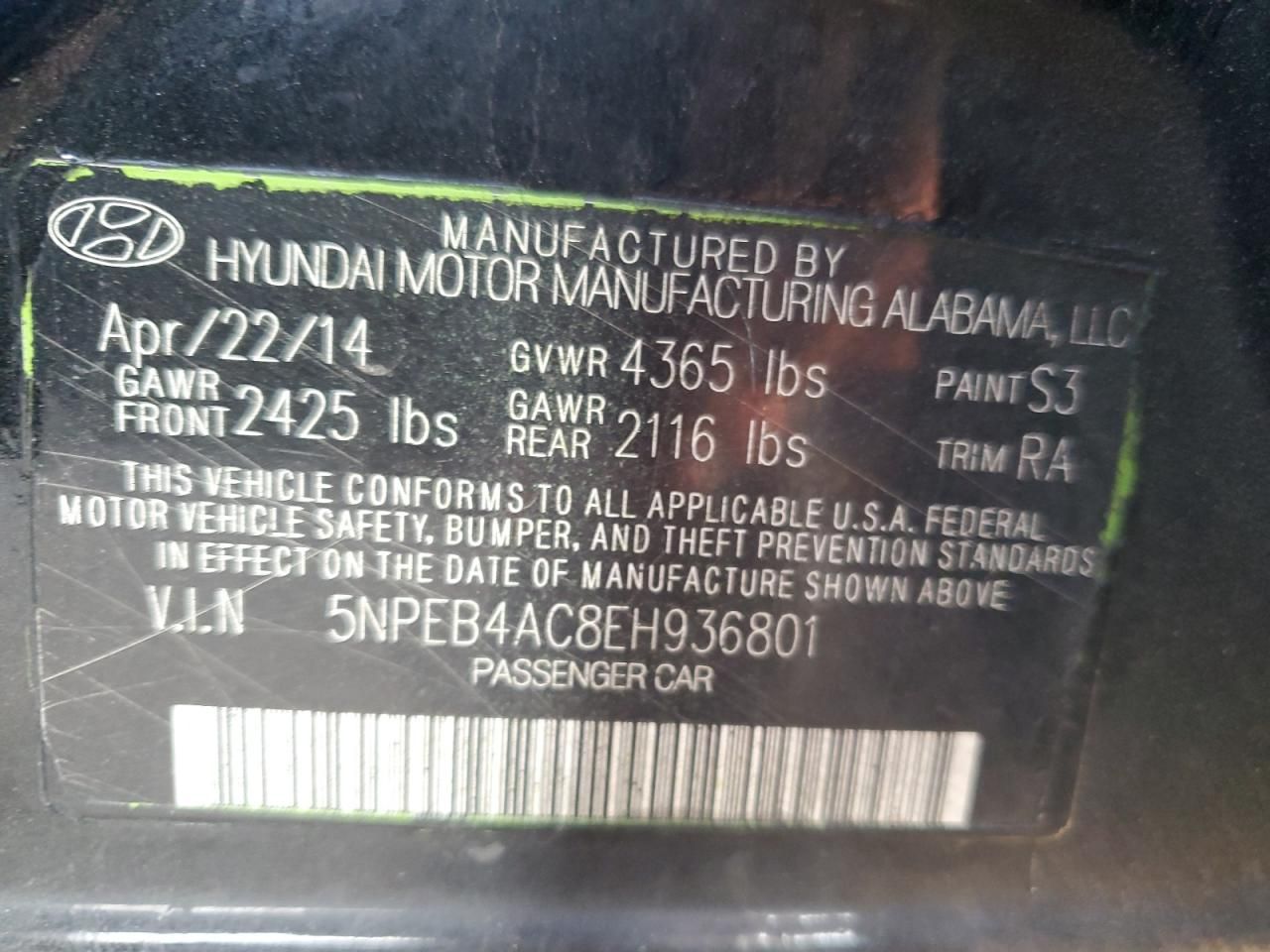 2014 Hyundai Sonata gls