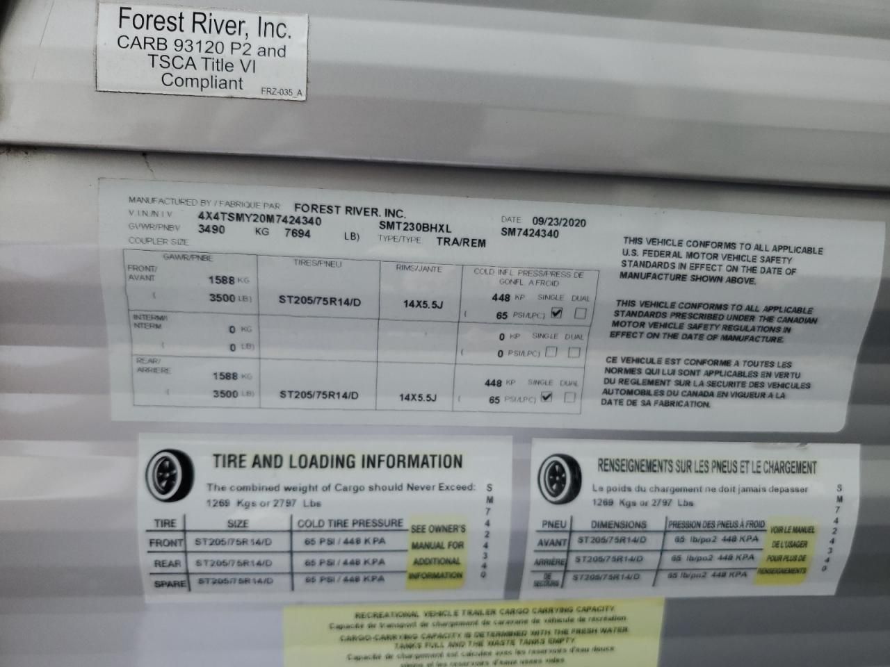 2021 Salem 2021 Sale Trav Trail-Camper