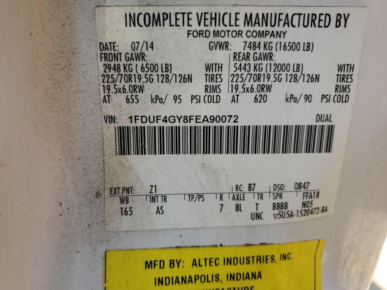 2015 Ford F450 Super Duty