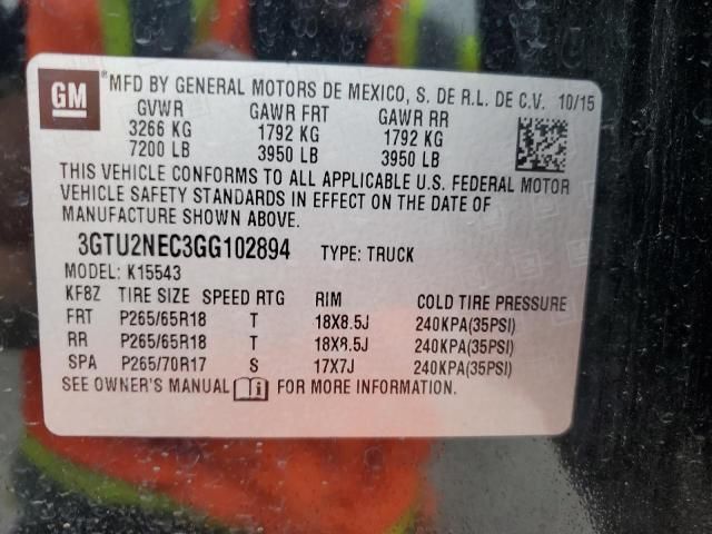 2016 GMC Sierra K1500 SLT
