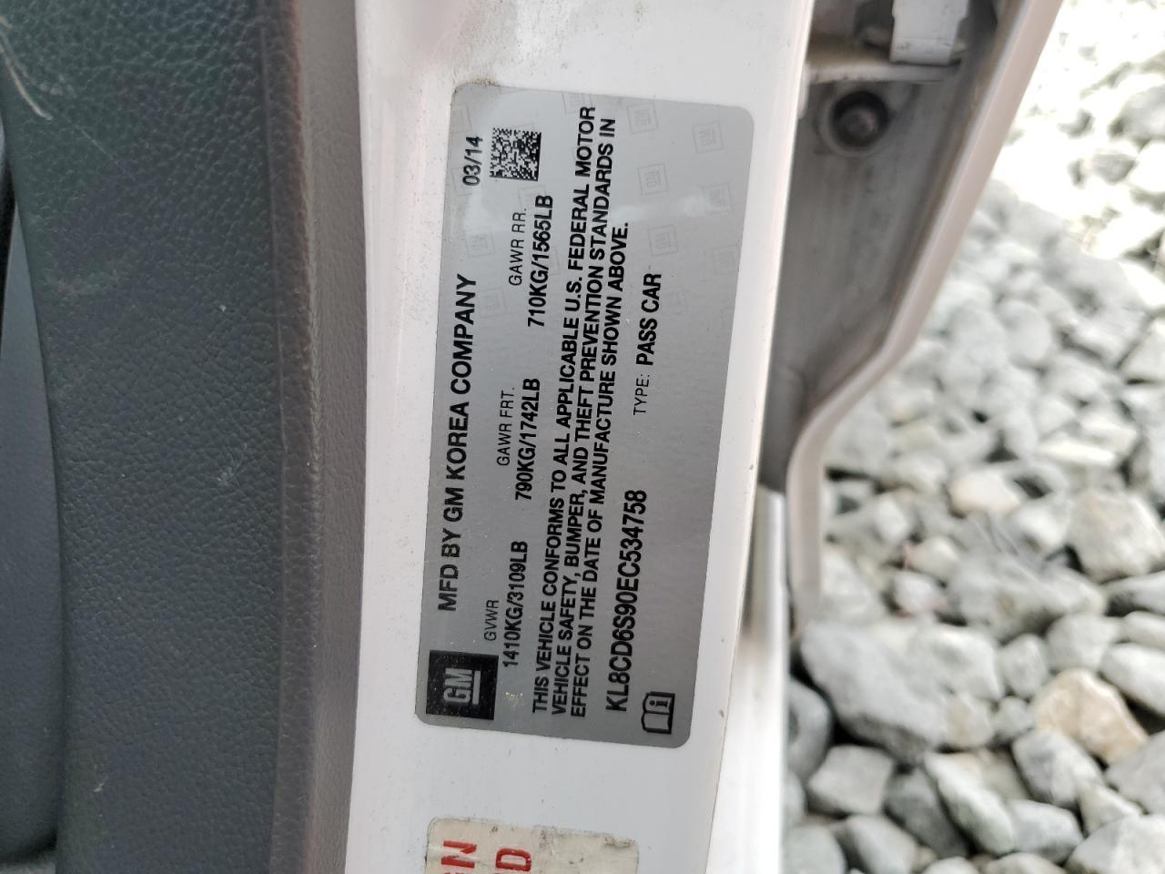 2014 Chev Spark 1LT