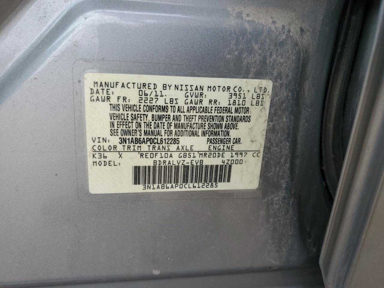 2012 Nissan Sentra 2.0