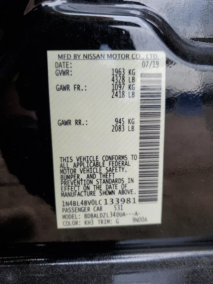 2020 Nissan Altima s